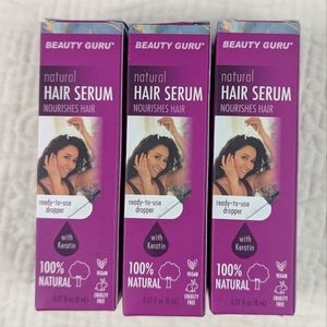 Beauty Guru by Guru Nanda - Natural Hair‎ Serum (3) NEW